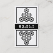 Geschiktheidsklasse visitekaartje 12-klassekaart klantenkaartje (Achterkant)