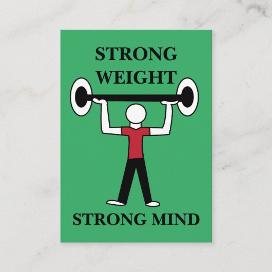 Geschiktheidsopleiders voor gewichtstoename visitekaartje (Voorkant)