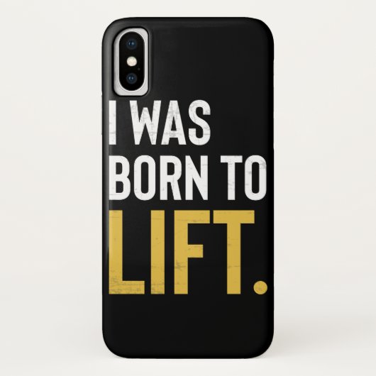 Geschiktheidswerkoutmotivatie geleend aan lift Case-Mate iPhone case (Achterkant)