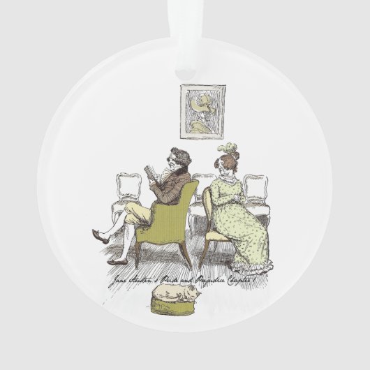 Geschil in vexing - Jane Austen Pride & Prejudice Ornament (achterkant)