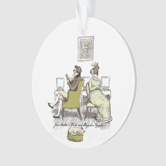 Geschil in vexing - Jane Austen Pride & Prejudice Ornament (voorkant)