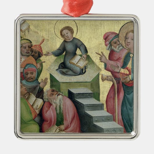 Geschil met de dokters, 1400/10 metalen ornament (Voorkant)