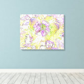 geschilde bloem canvas afdruk (Insitu (Houten vloer))