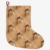 geschilde dragonvlieg, geïsoleerd tegen Ecru Grote Kerstsok (Voorkant)