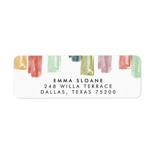  geschilde juwelen geven hun adreslabels terug etiket (Voorkant)