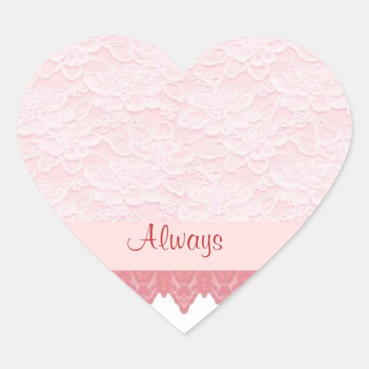 Geschilde kant 2 hartvormige afdichting hart sticker (Voorkant)