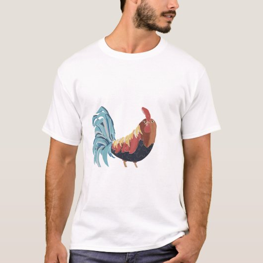 geschilde rooster t-shirt (Voorkant)