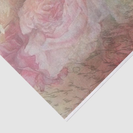  geschilde Rozen handschrift Tissuepapier (Detail)