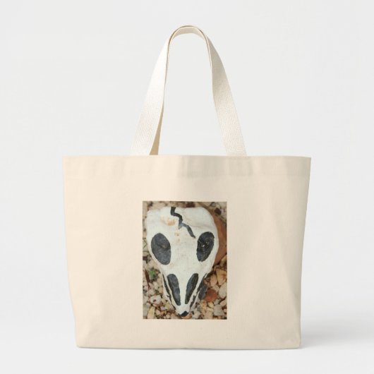 geschilde schedel grote tote bag (Voorkant)