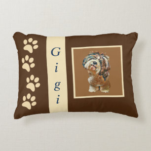 geschilde Shih Tzu Pillow Accent Kussen