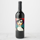 geschilde Vlamper Wijn Etiket (Voorkant)