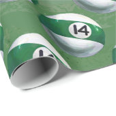 Geschilderd 14 Ball patroon Cadeaupapier (Rol Hoek)