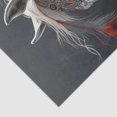 Geschilderd Amerikaans Indisch Paard Decoupage Tissuepapier (Detail)