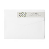 Geschilderd Anemones retour adres label (Achterkant)