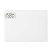 Geschilderd Anemones retour adres label (Voorkant)