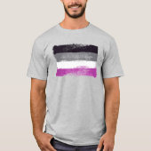 Geschilderd Asexual Pride T-shirt (Voorkant)