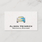 Geschilderd automerk visitekaartje (Voorkant)