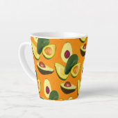 Geschilderd Avocado Patroon Latte Mok (Linkerhoek)