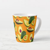 Geschilderd Avocado Patroon Latte Mok (Rechterhoek)