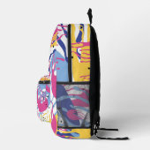 Geschilderd. Bedrukte Rugzak (Rechts)