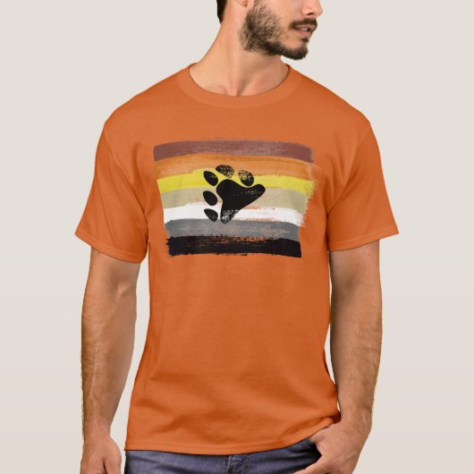 Geschilderd Beer Pride T-Shirt (Voorkant)
