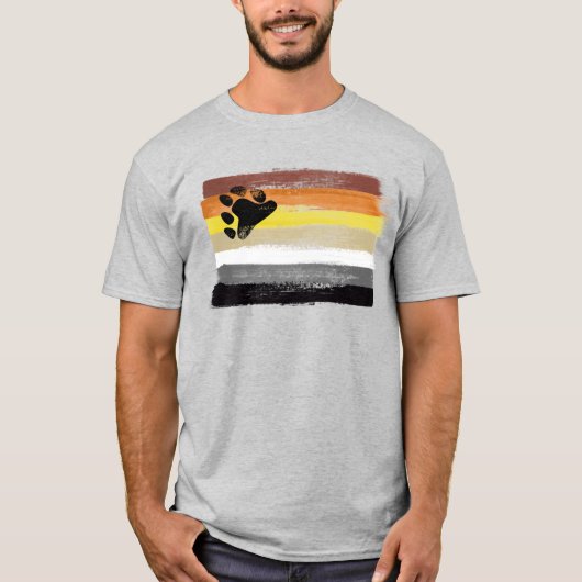 Geschilderd Beer Pride T-Shirt (Voorkant)