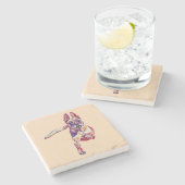 Geschilderd Belgisch Malinois Marble Onderzetter (Zijkant)