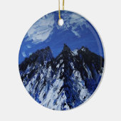 Geschilderd bergkunst ornament (Links)