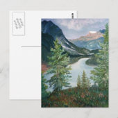 Geschilderd berglandschap briefkaart (Voorkant / Achterkant)