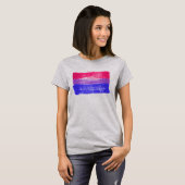 Geschilderd Biseksueel Pride T-shirt (Voorkant volledig)