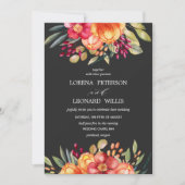 Geschilderd Bloem Modern ELEGANT Rustiek Sinaasapp Kaart (Voorkant)