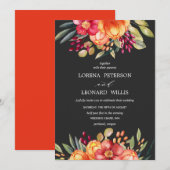 Geschilderd Bloem Modern ELEGANT Rustiek Sinaasapp Kaart (Voorkant / Achterkant)