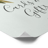 Geschilderd Bloemkaart en Cadeaus Bord Poster (Hoek)