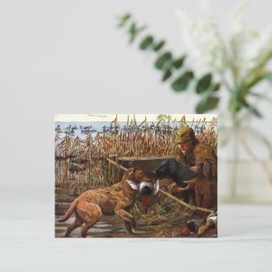 geschilderd briefkaart (Staand voorkant)