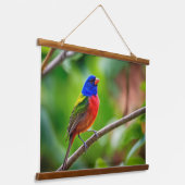 Geschilderd Bunting Wall Tapestry Hangend Wandkleed (Gebogen)