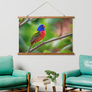 Geschilderd Bunting Wall Tapestry Hangend Wandkleed