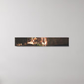 Geschilderd Canyon Panorama Canvas Afdruk (Voorkant)