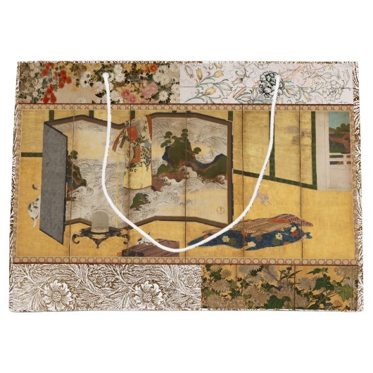 Geschilderd Coromandel veranderend scherm Groot Cadeauzakje (Voorkant)