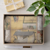 Geschilderd Coromandel veranderend scherm Tissuepapier (Geschenk)