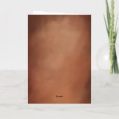  Geschilderd dank dat u Caramel Brown heeft gevouw Feestdagen Kaart (Achterkant)