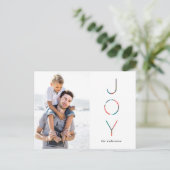 Geschilderd de fotobriefkaart van de Vakantie van Feestdagenkaart (Staand voorkant)