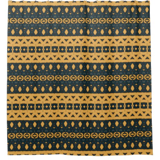 Geschilderd denim 4 douchegordijn (Voorkant)