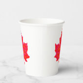 GESCHILDERD ESDOORNBLAD PAPIEREN BEKERS (Rechts)