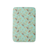  geschilderd Europees Robin vogelpatroon Badmat (Voorkant Verticaal)