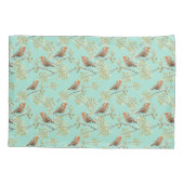  geschilderd Europees Robin vogelpatroon Kussensloop (Achterkant)