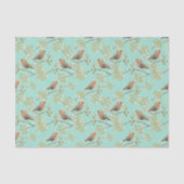  geschilderd Europees Robin vogelpatroon Tissuepapier (Voorkant)