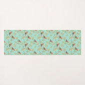  geschilderd Europees Robin vogelpatroon Yogamat (Achterkant (horizontaal))