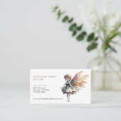 Geschilderd Fairy Kind Kinderopvang Visitekaartje (Staand voorkant)