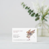 Geschilderd Fairy Kind Kinderopvang Visitekaartje (Staand voorkant)