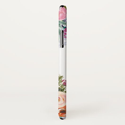 Geschilderd Floral gepersonaliseerd Initiaal iPhon Case-Mate iPhone Case (Achterkant / rechts)